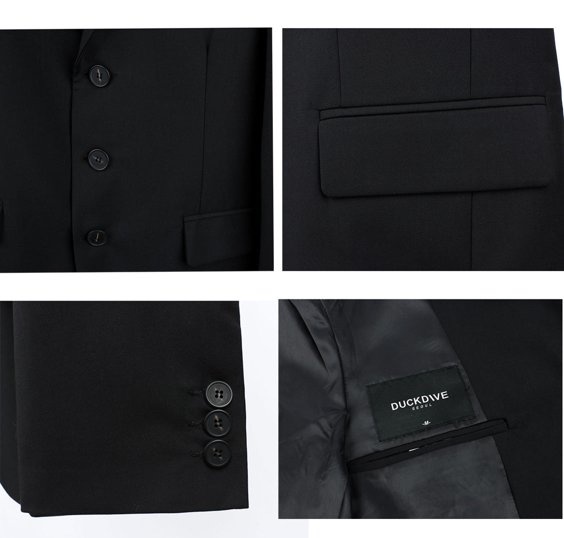 DUCKDIVE LOGO SCOTCH SINGLE BLAZER