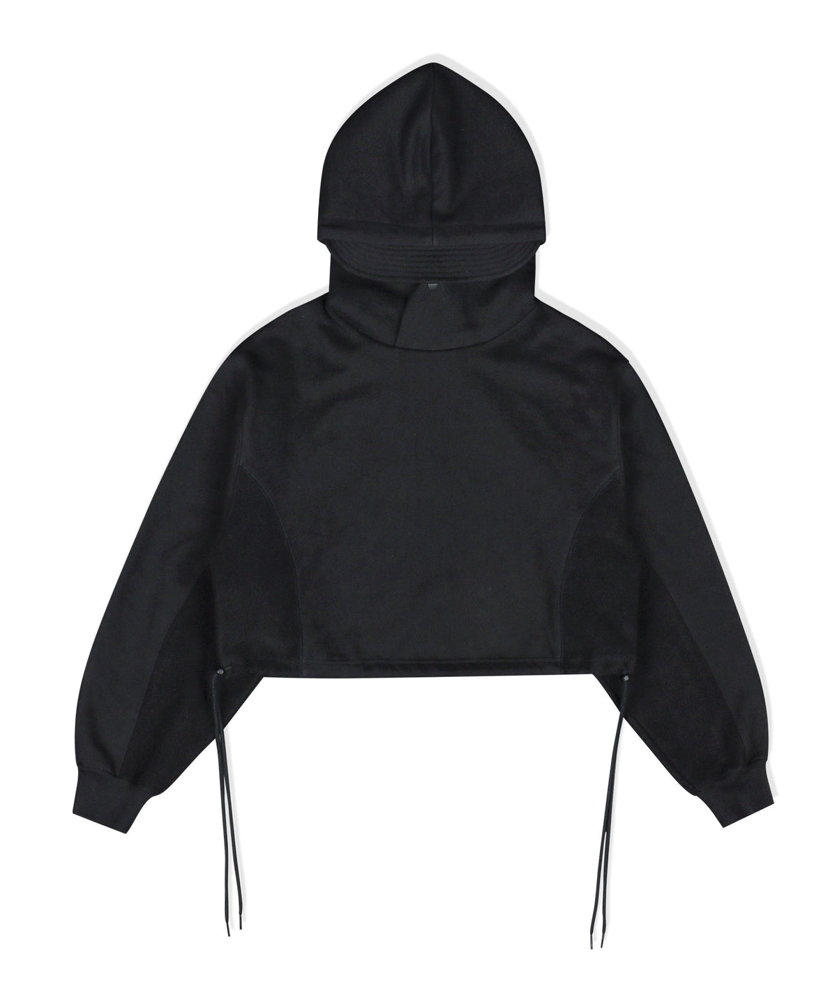DUCKDIVE REVERSE BLOCK CAP CROP HOODIE