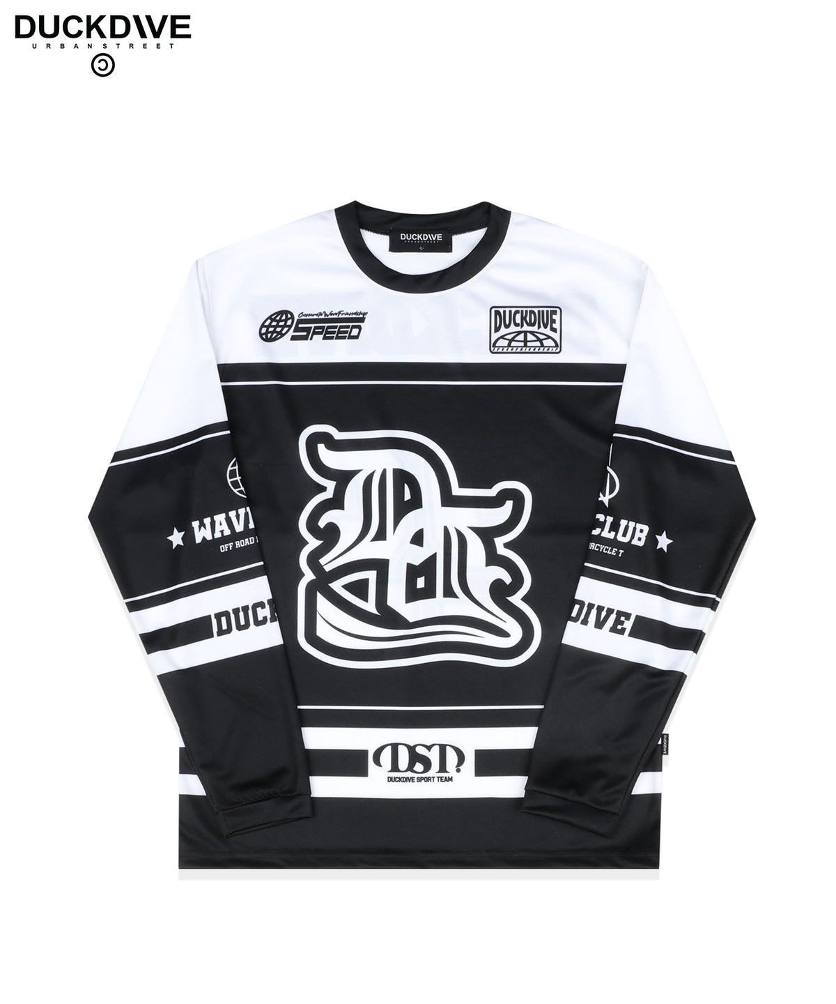 DUCKDIVE OLD SHCOOL SYMBOL MESH LONG SLEEVE