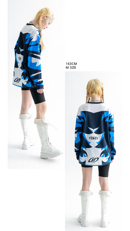 DUCKDIVE OCEAN WAVE MESH LONG SLEEVE