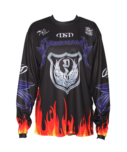 DUCKDIVE COLOR BURN MESH LONG SLEEVE