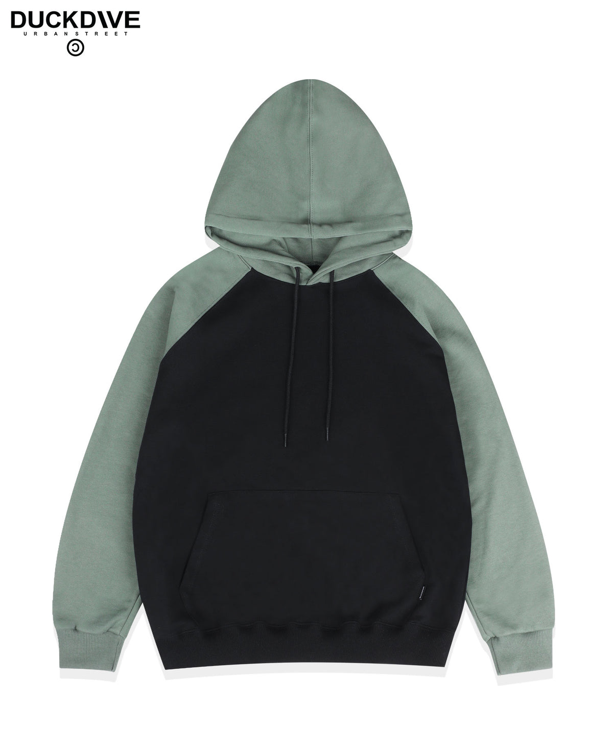 DUCKDIVE MIX RAGLAN SLEEVE HOODIE