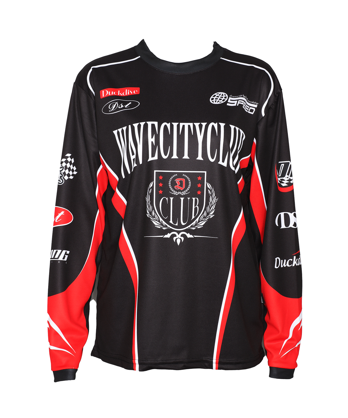 DUCKDIVE RACER SYBOL MESH JERSEY LONG SLEEVE ver2