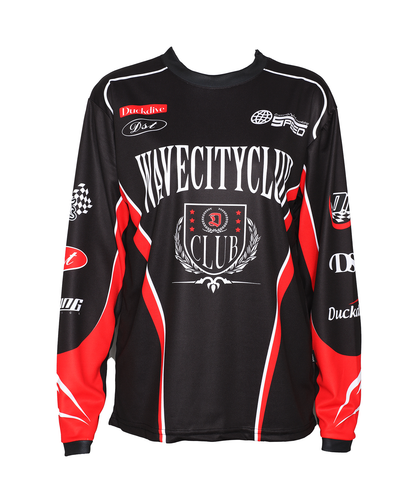 DUCKDIVE RACER SYBOL MESH JERSEY LONG SLEEVE ver2