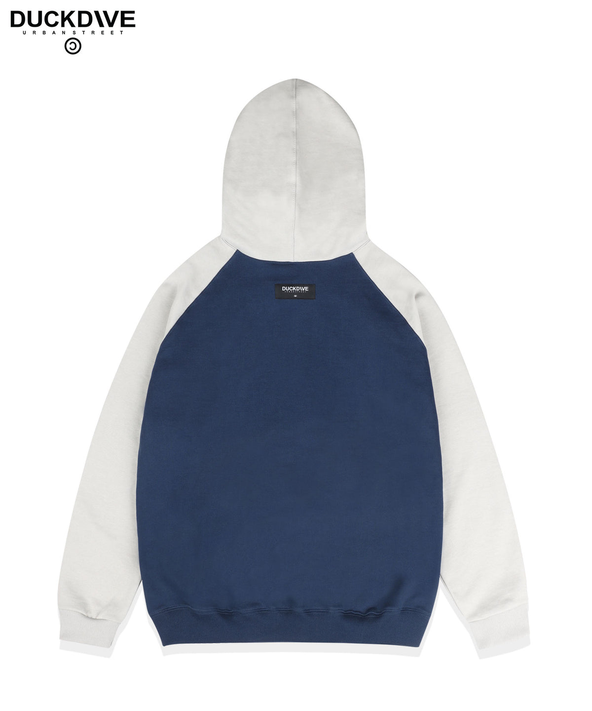 DUCKDIVE MIX RAGLAN SLEEVE HOODIE