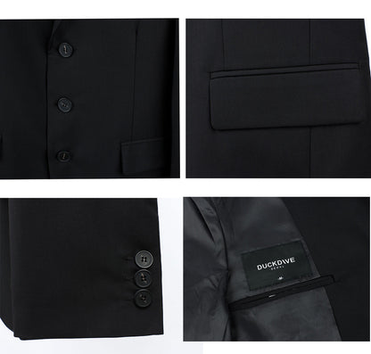 DUCKDIVE LOGO SCOTCH SINGLE BLAZER