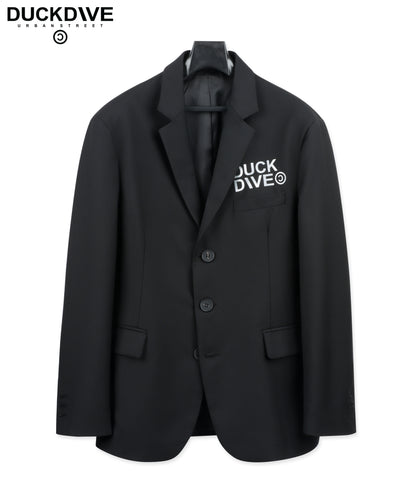 DUCKDIVE LOGO SCOTCH SINGLE BLAZER