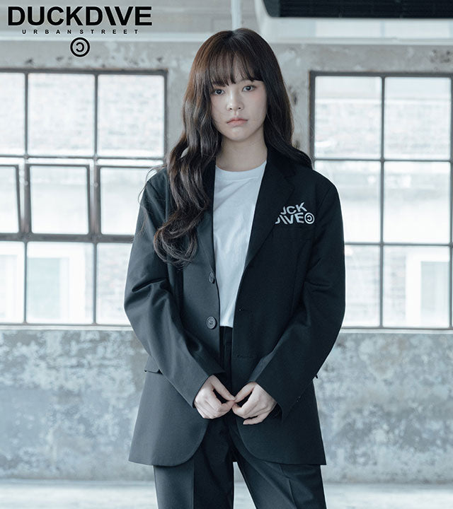 DUCKDIVE LOGO SCOTCH SINGLE BLAZER