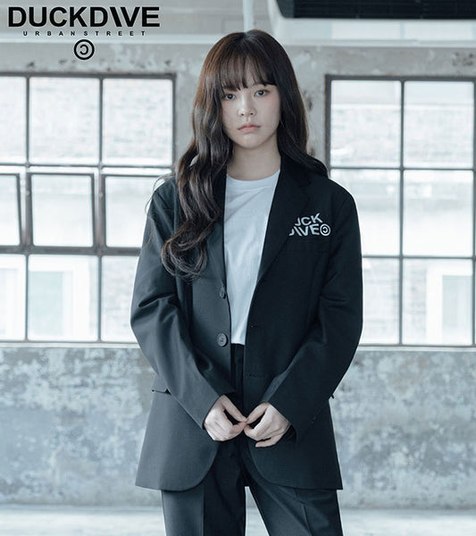 DUCKDIVE LOGO SCOTCH SINGLE BLAZER