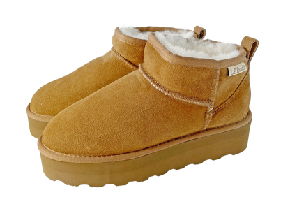 LB Evans レディースショートムートンブーツ《SUEDE×防滑アウトソール》日本限定モデル／撥水加工＆取り外し可能インソール付き CARINA(カリナ) Style：LB1354