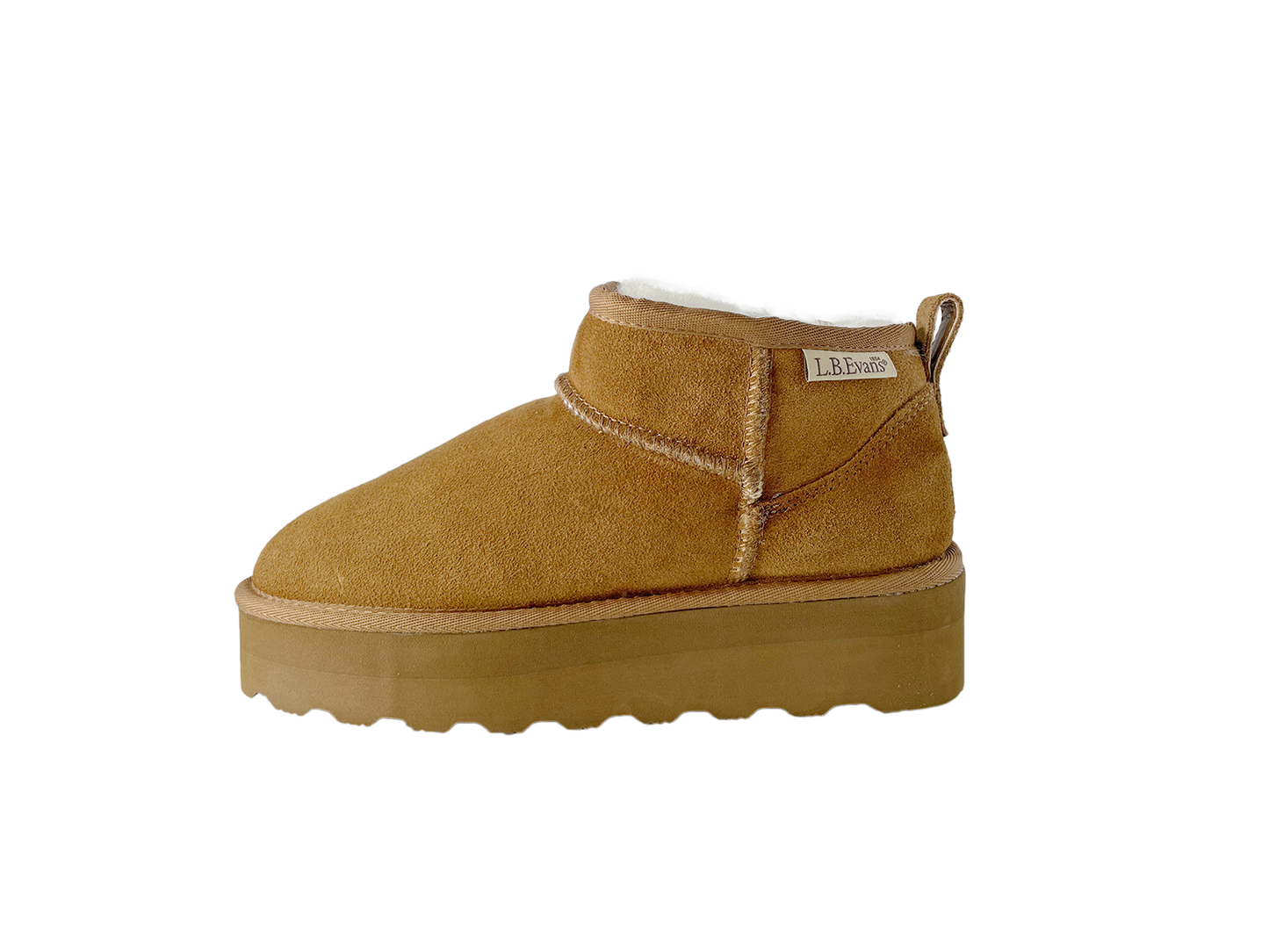 LB Evans レディースショートムートンブーツ《SUEDE×防滑アウトソール》日本限定モデル／撥水加工＆取り外し可能インソール付き CARINA(カリナ) Style：LB1354
