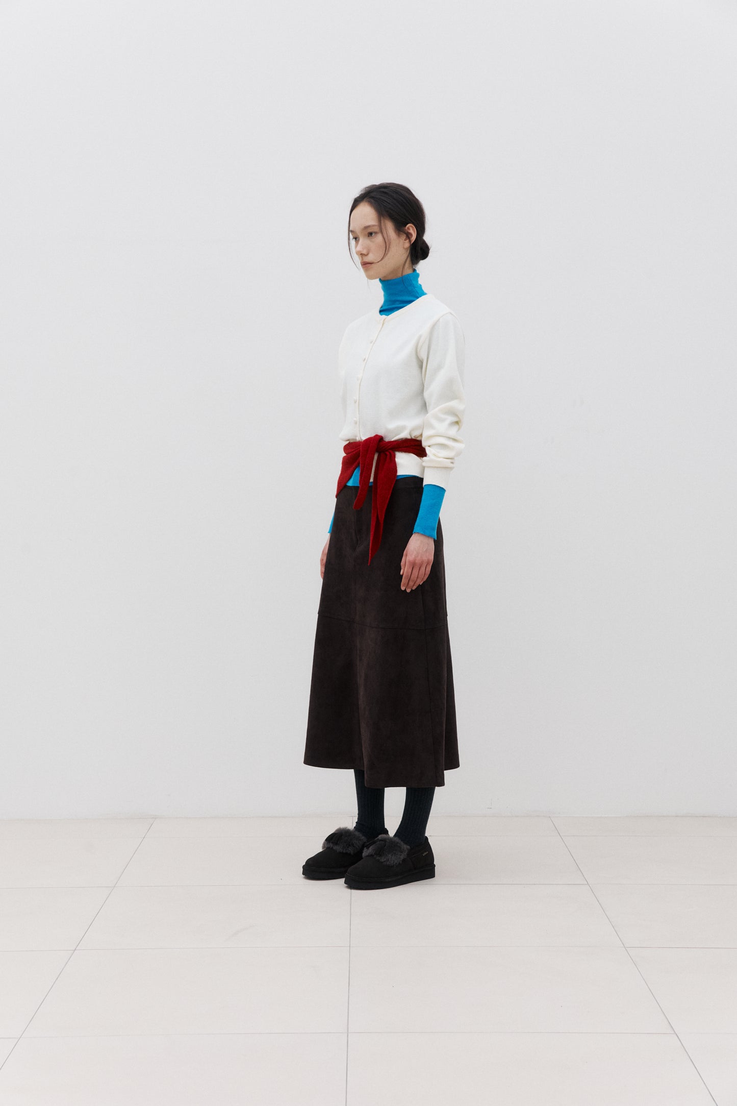 L.B.Evans レディース牛革スエードモカシン《シープスキン×フリンジデザイン》日本別注モデル／取り外し可能インソール付き RITA(リタ) Style：LB2609