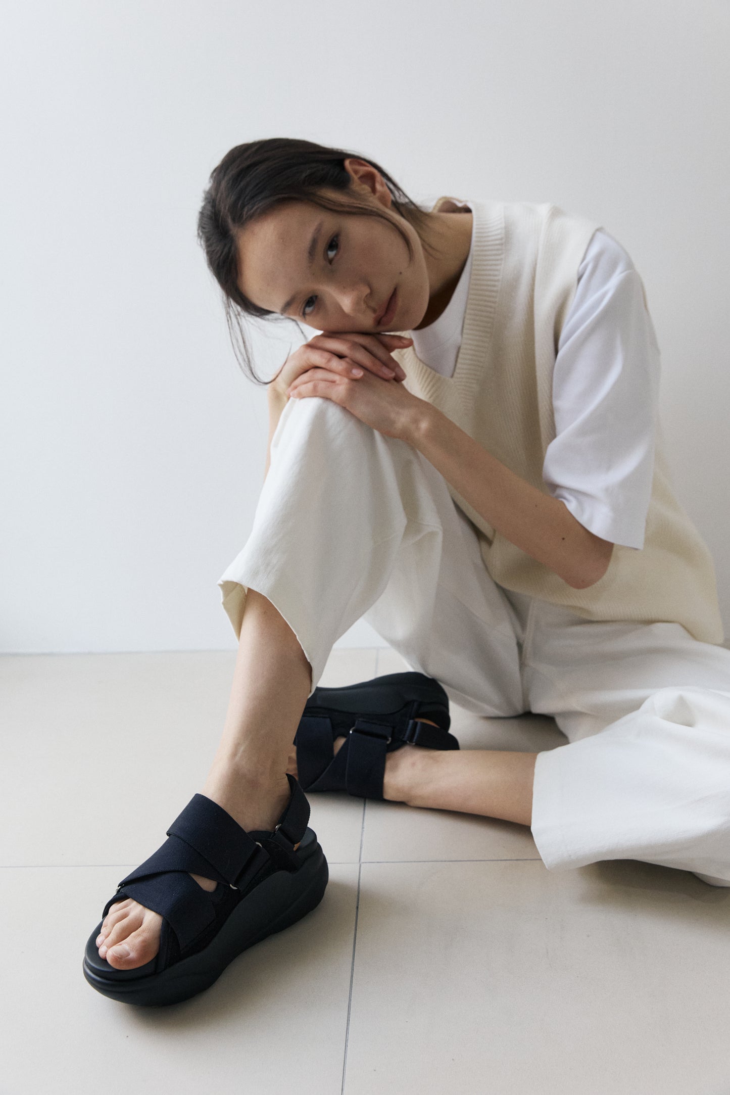 L.B.Evans 厚底 軽量 ベルクロスポーツサンダル JULIA(ジュリア) Style：LB1785T