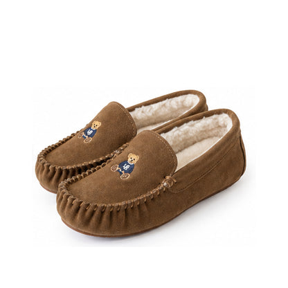 L.B. Evans SWEET MOC｜ベア刺繍ボアモカシン Style：LB3434