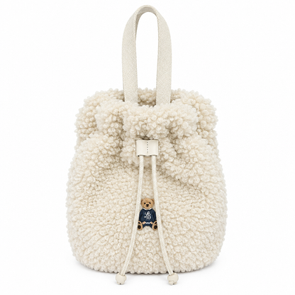L.B. Evans FLUFFY BEAR BAG｜ボア巾着バッグ Style：LB101