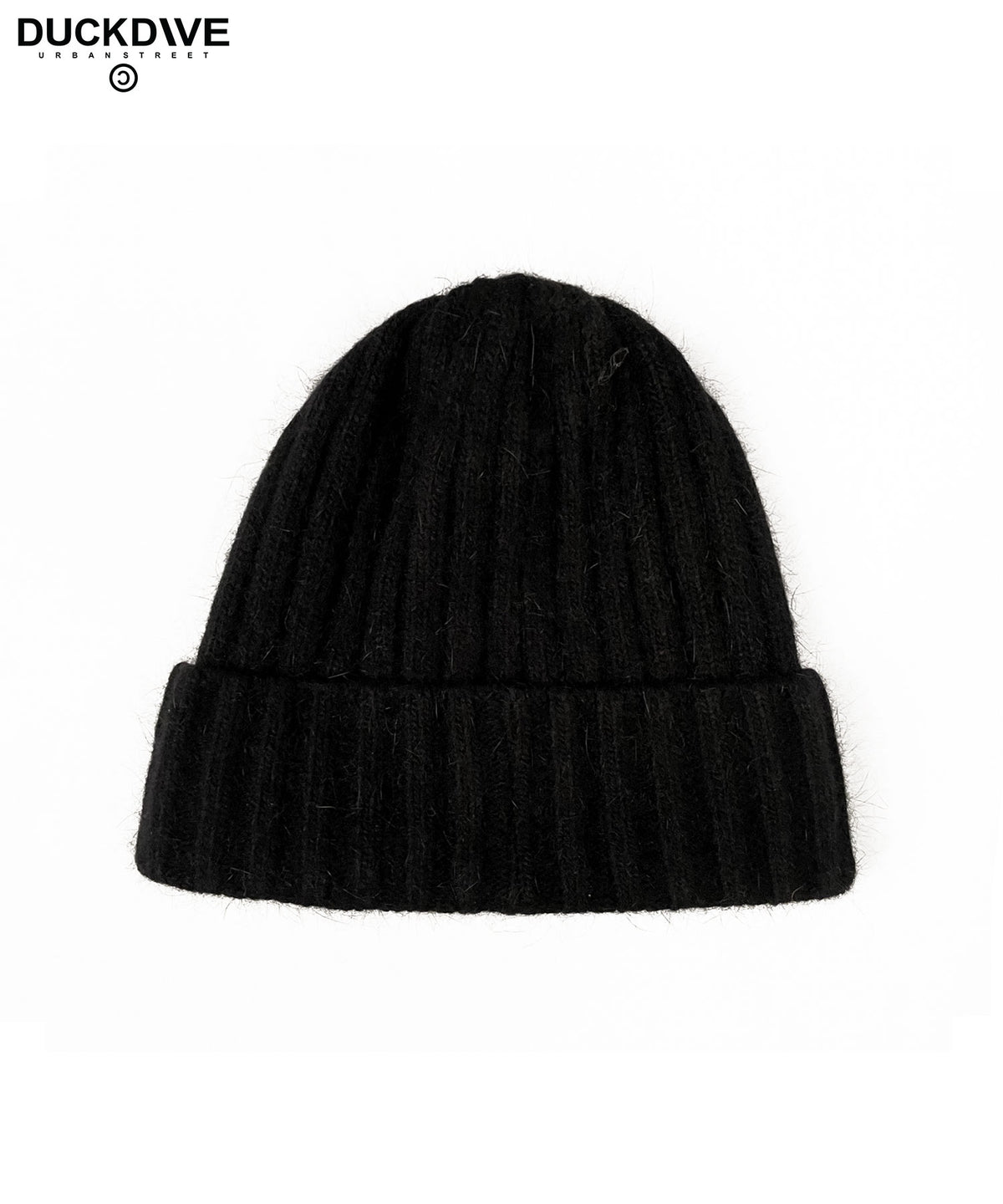DUCKDIVE D LOGO ANGORA BEANIE