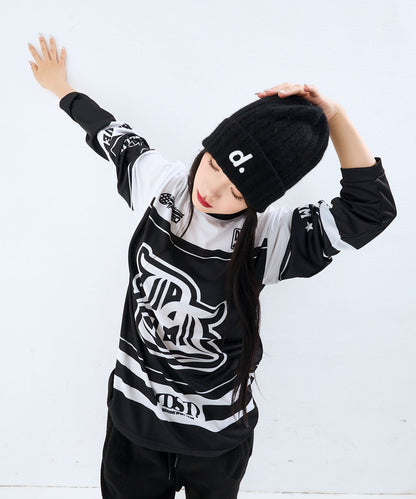 DUCKDIVE OLD SHCOOL SYMBOL MESH LONG SLEEVE