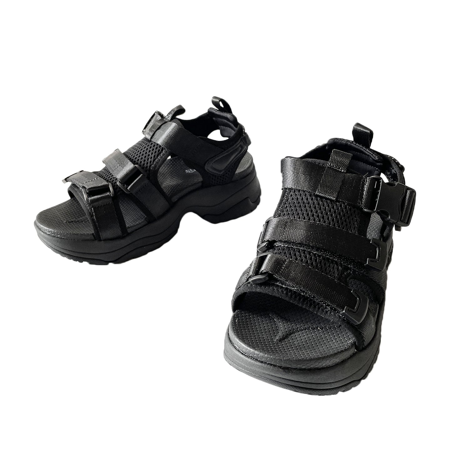 L.B.Evans 厚底 軽量 ベルクロメッシュスポーツサンダル PIPER(パイパー) Style：LB2555