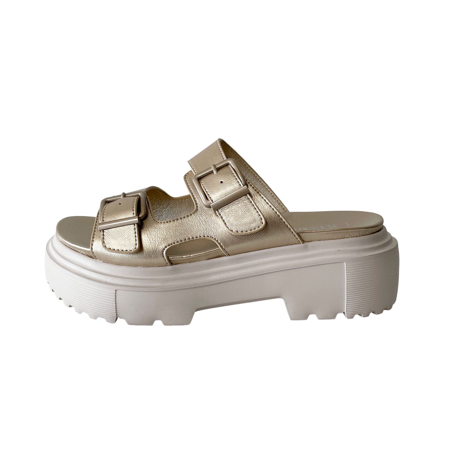 L.B.Evans 厚底 メタリックダブルベルトサンダルTYLER(テイラー) Style：LB2621